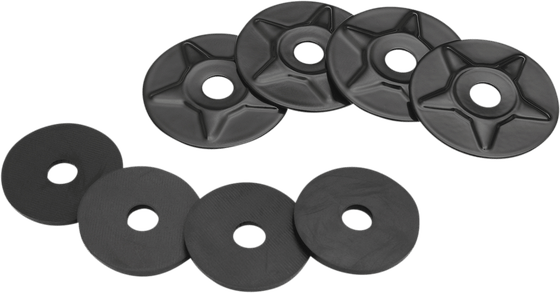 SPYDER RT (2010 - 2022) 4 pack satin black star washers for fairings and windshields | SHOW CHROME