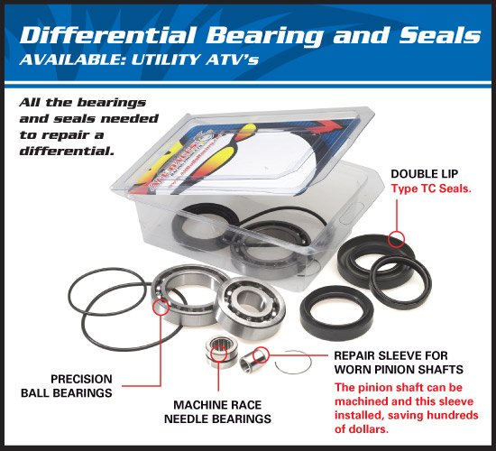 SSV 800 R COMMANDER (2014 - 2019) differential bearing and seal kit rear | All Balls