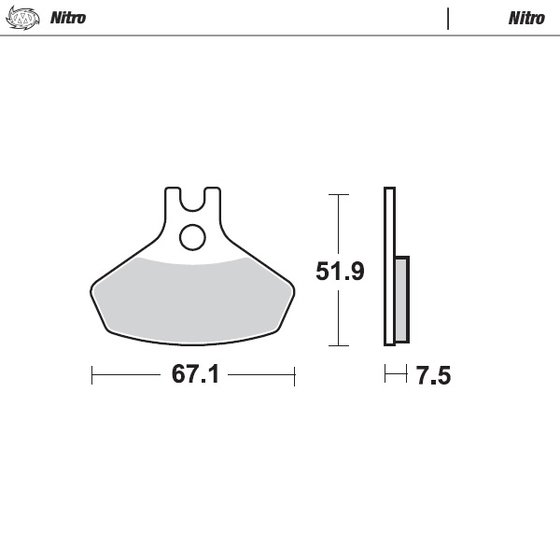 DS 450 (2008 - 2013) moto-master brakepads can-am: ds 450 08-13 | MOTO-MASTER