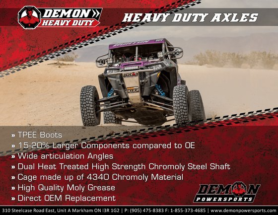 SSV 1000 COMMANDER (2011 - 2015) hd complete axle kit | DEMON