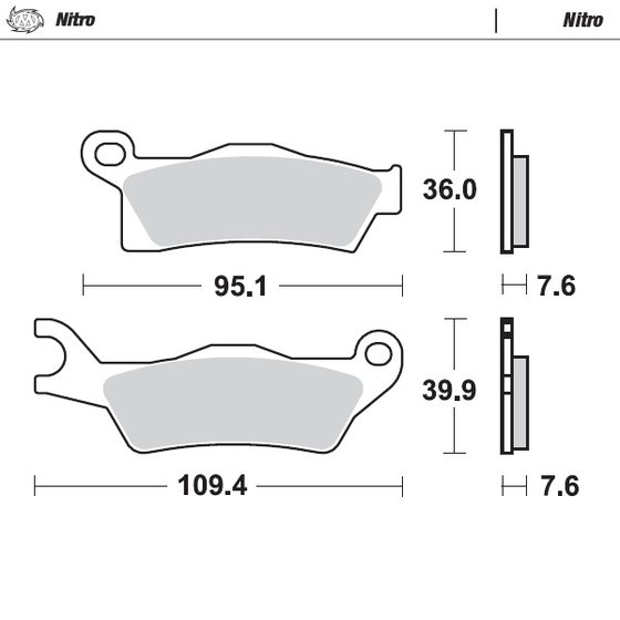 850 OUTLANDER (2019 - 2022) nitro atv brake pad | MOTO-MASTER