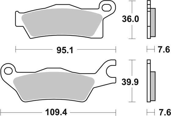 OUTLANDER 1000 XT (2012 - 2018) brake pads | SBS