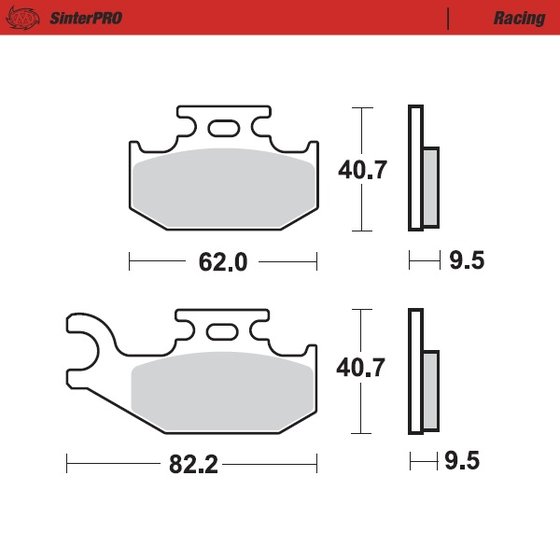 DS 250 (2006 - 2006) sintered metal racing brake pads | MOTO-MASTER