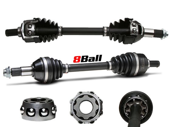 OUTLANDER 400 XT (2006 - 2015) all balls axle complete 8 can-am left front | All Balls