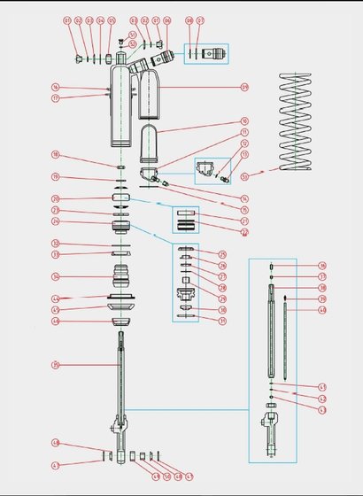 DS 450 (2008 - 2011) shock bladder | KYB