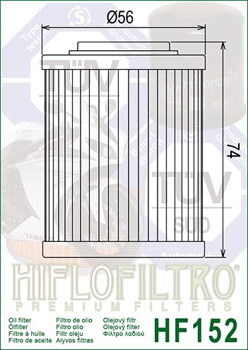 OUTLANDER 450 6X6 (2019 - 2022) alyvos filtras | Hiflofiltro