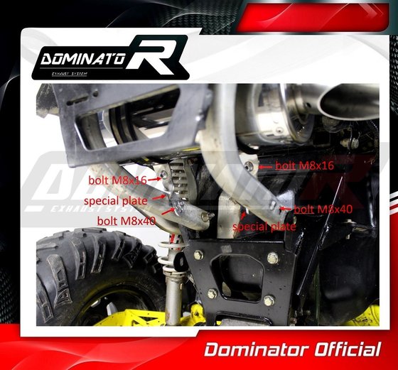 RENEGADE 1000 (2012 - 2018) exhaust silencer round | Dominator