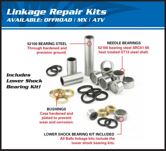 DS 450 (2008 - 2015) linkage bearing kit | All Balls