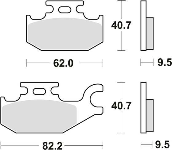 DS 650 (2001 - 2007) sintered metal brake pad | TRW